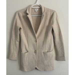 J.Crew Cotton Blazer Jacket Size XXS Sand Beige